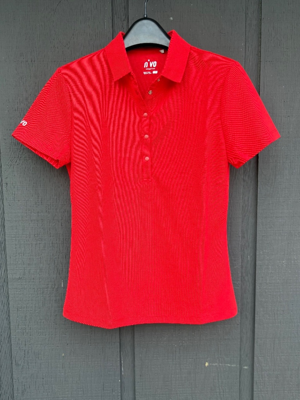 NIVO Sport Short Sleeve Collared Red Polo Shirt Women’s Size S/P